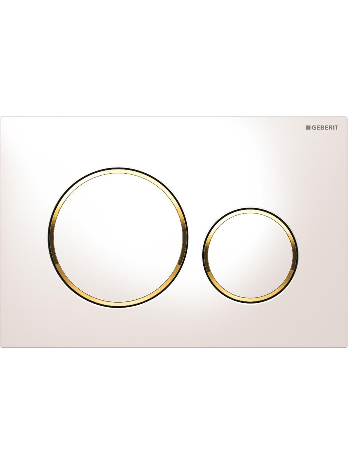 Geberit Actuator Plate Sigma20 For Dual Flush White Gold Whi - Installationssysteme - 115.882.KK.1