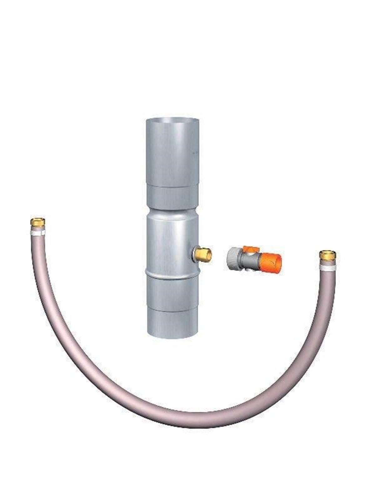 Rheinzink Water Butt Connector With 1/2 Gardena-connector 76 - Dach Und Fassade - 1134698