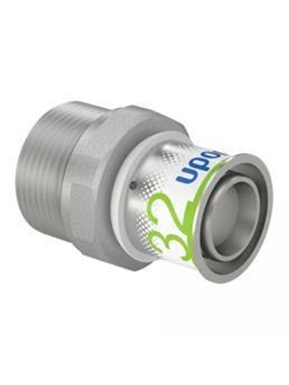 Uponor S-press Plus Adapter Male Thread 32 mm x 114 - Alu Pex Systeme - 1070510