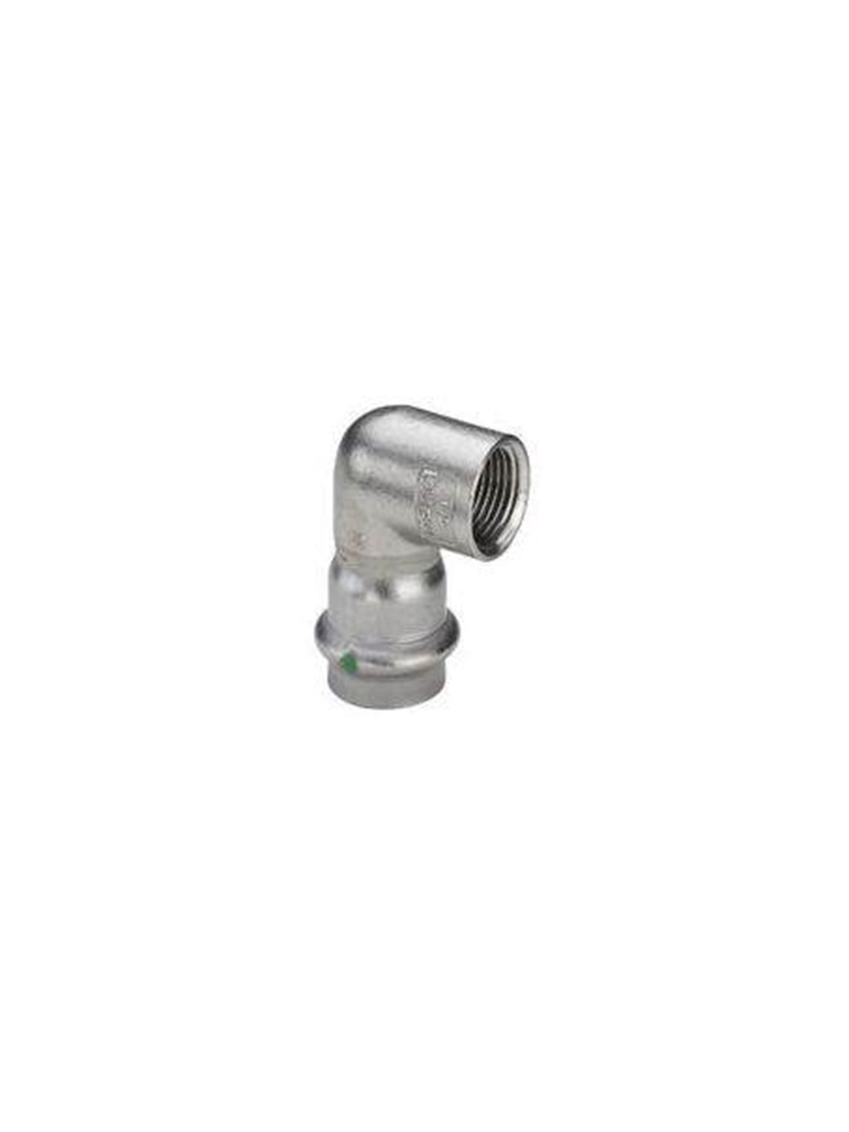 Viega Sanpress Inox transition angle 90° socket/socket 22 mm x 3/4" stainless steel Image