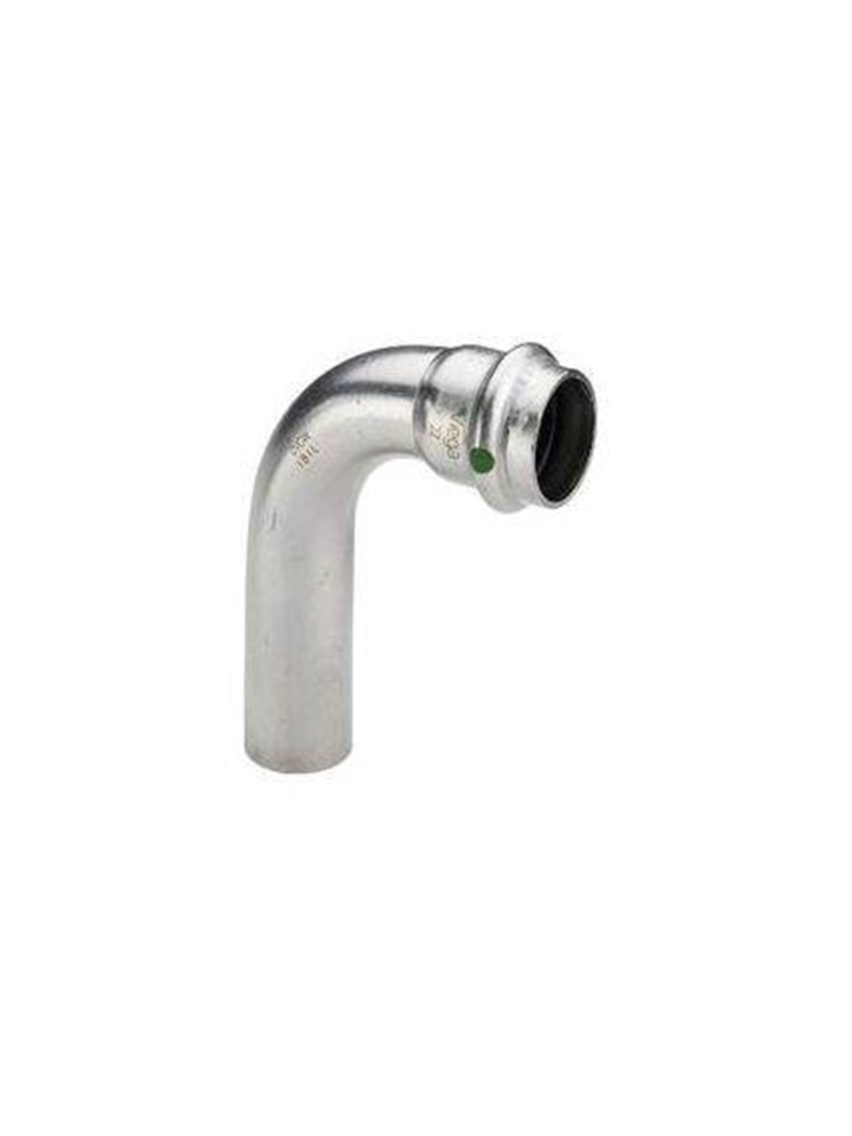 Viega Sanpress Inox bend 90° 42 Stainless steel/bright 435752 Image