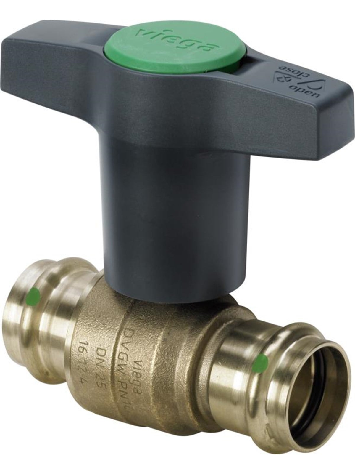 Viega Easytop ball valve 54 mm gunmetal Image