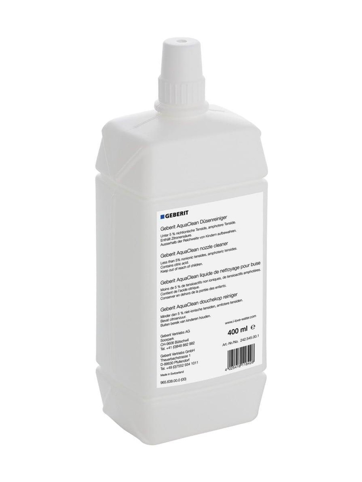 Geberit Aquaclean Nozzle Cleaner 400 ml - Reinigung - 242.545.00.1