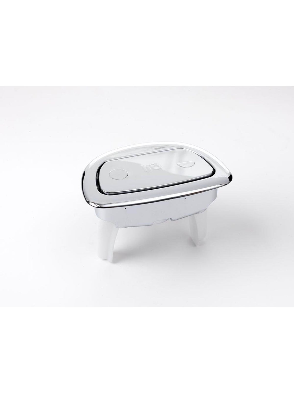 Ifö Sign Double Flush Blank Chromed - Toiletten Sitze Bidets Und Ersatzteile - Z98302