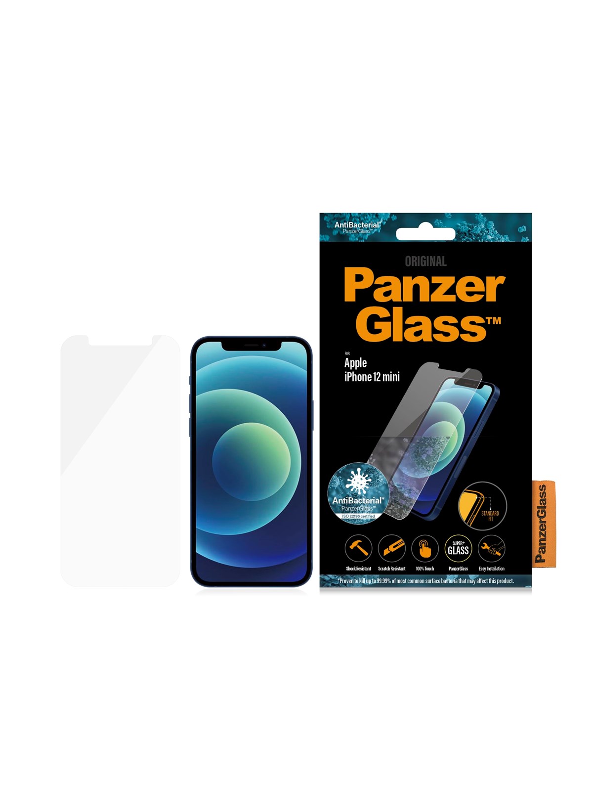 Panzerglass Screen Protector Apple Iphone 12 Mini | Standard Fit - Handys Schutzfolie - Panzer2707