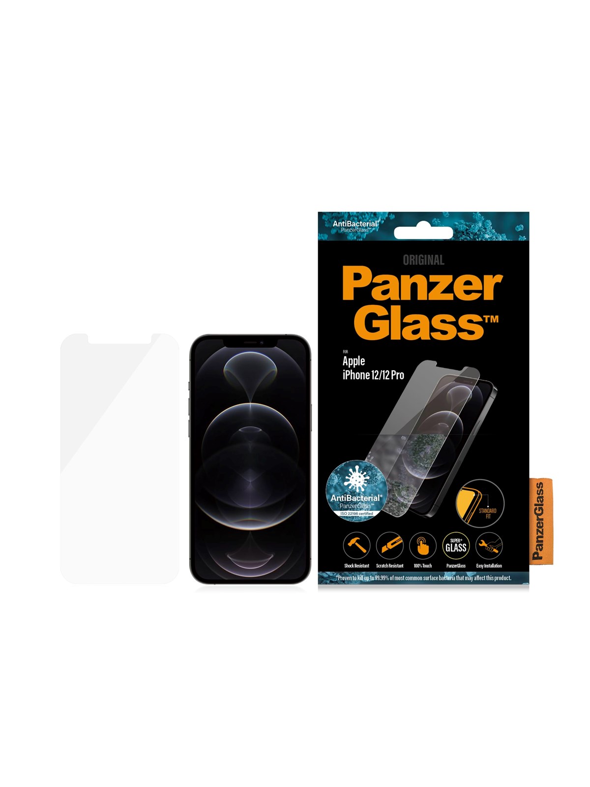 Panzerglass Screen Protector Apple Iphone 12 | 12 Pro | Standard Fit - Handys Schutzfolie - Panzer2708