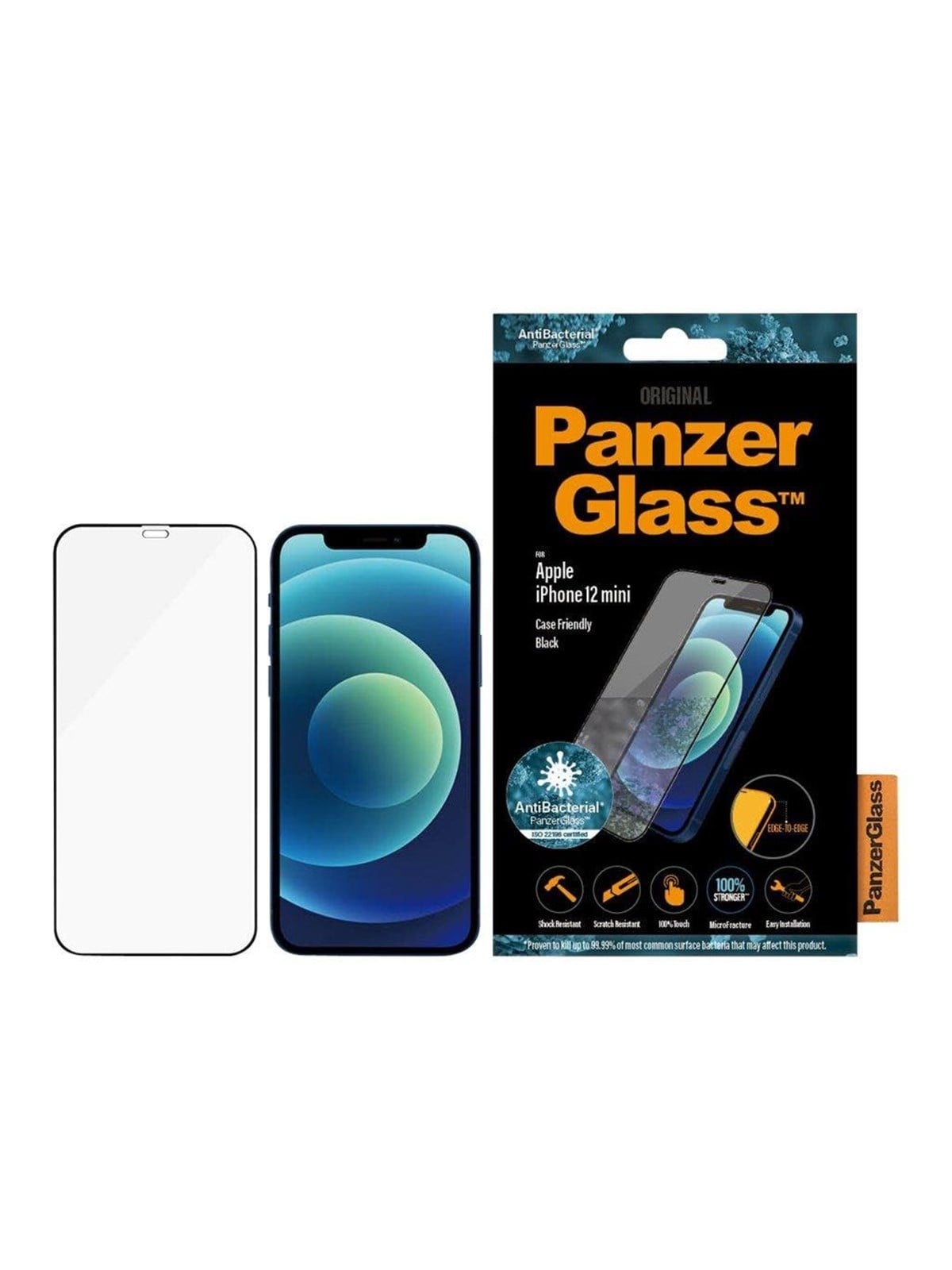 Panzerglass Screen Protector Apple Iphone 12 Mini | Edge-to-edge - Handys Schutzfolie - Panzer2710