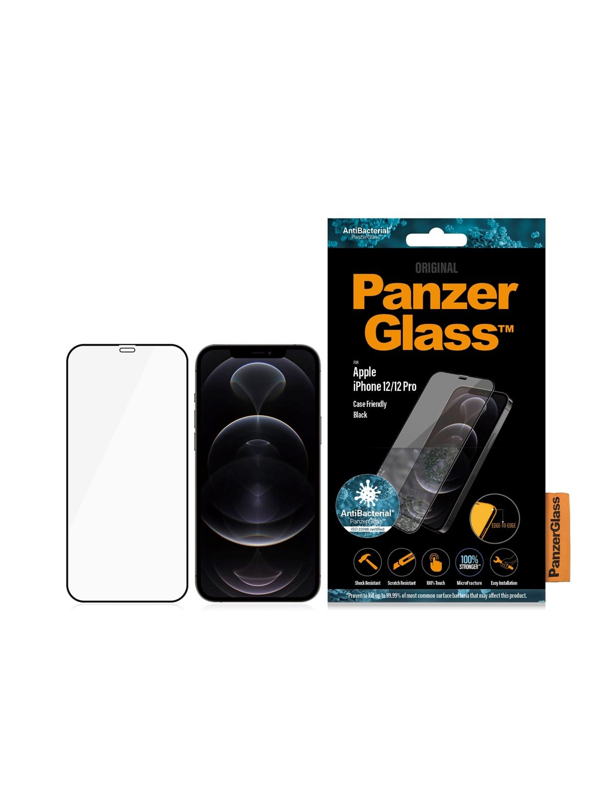 Panzerglass Screen Protector Apple Iphone 12 | 12 Pro | Edge-to-edge - Handys Schutzfolie - Panzer2711