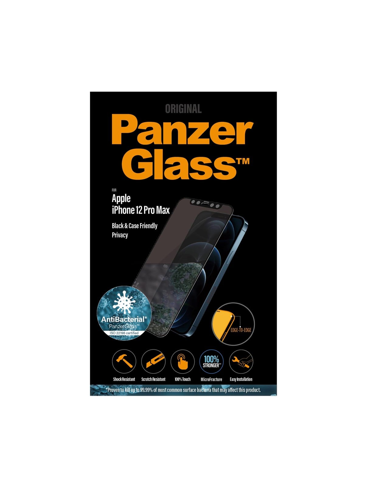 Panzerglass Privacy Screen Protector Apple Iphone 12 Pro Max | Edge-to-edge - Handys Schutzfolie - Panzerp2712