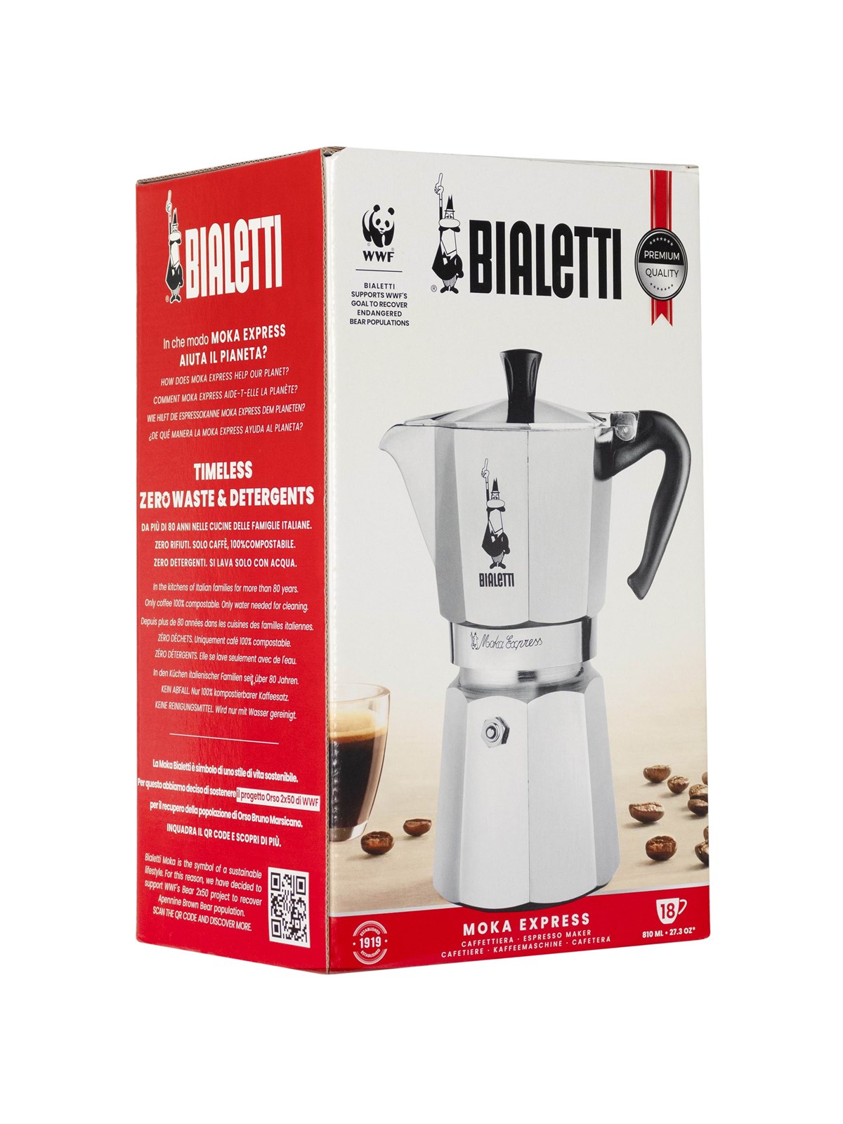 Bialetti Moka Express 18 Cups - Kaffeezubereitung - 0001167/x2