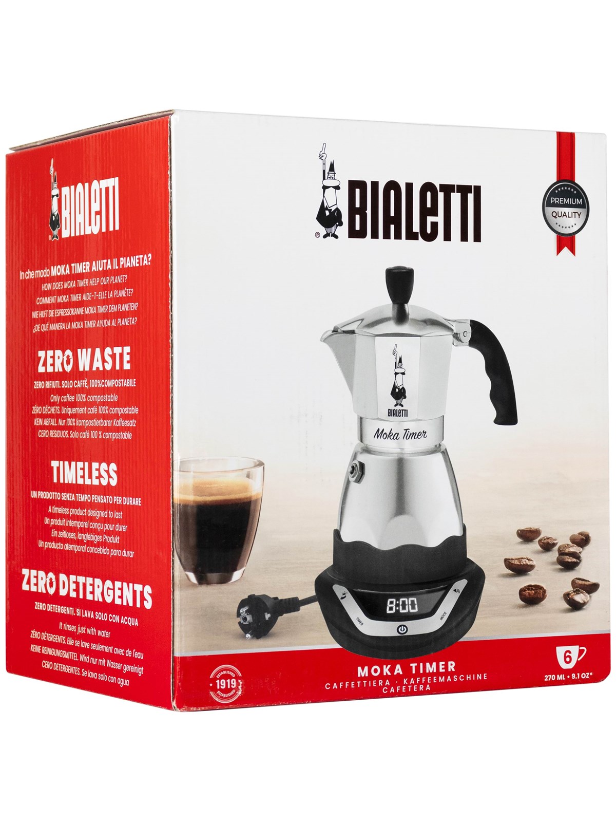Bialetti Moka Timer 6 Cups - Kaffeezubereitung - 6093