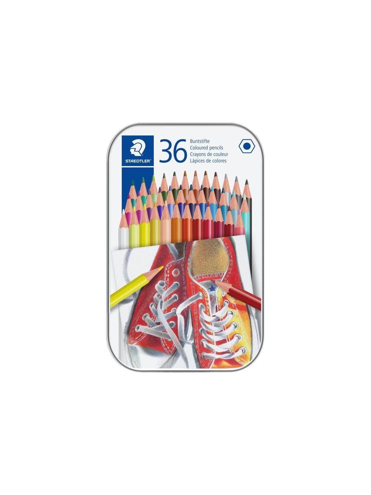 Staedtler Coloured Pencil Hexagonal 36pc - Utensilien Zum Schreiben Und Zeichnen - 175 M36