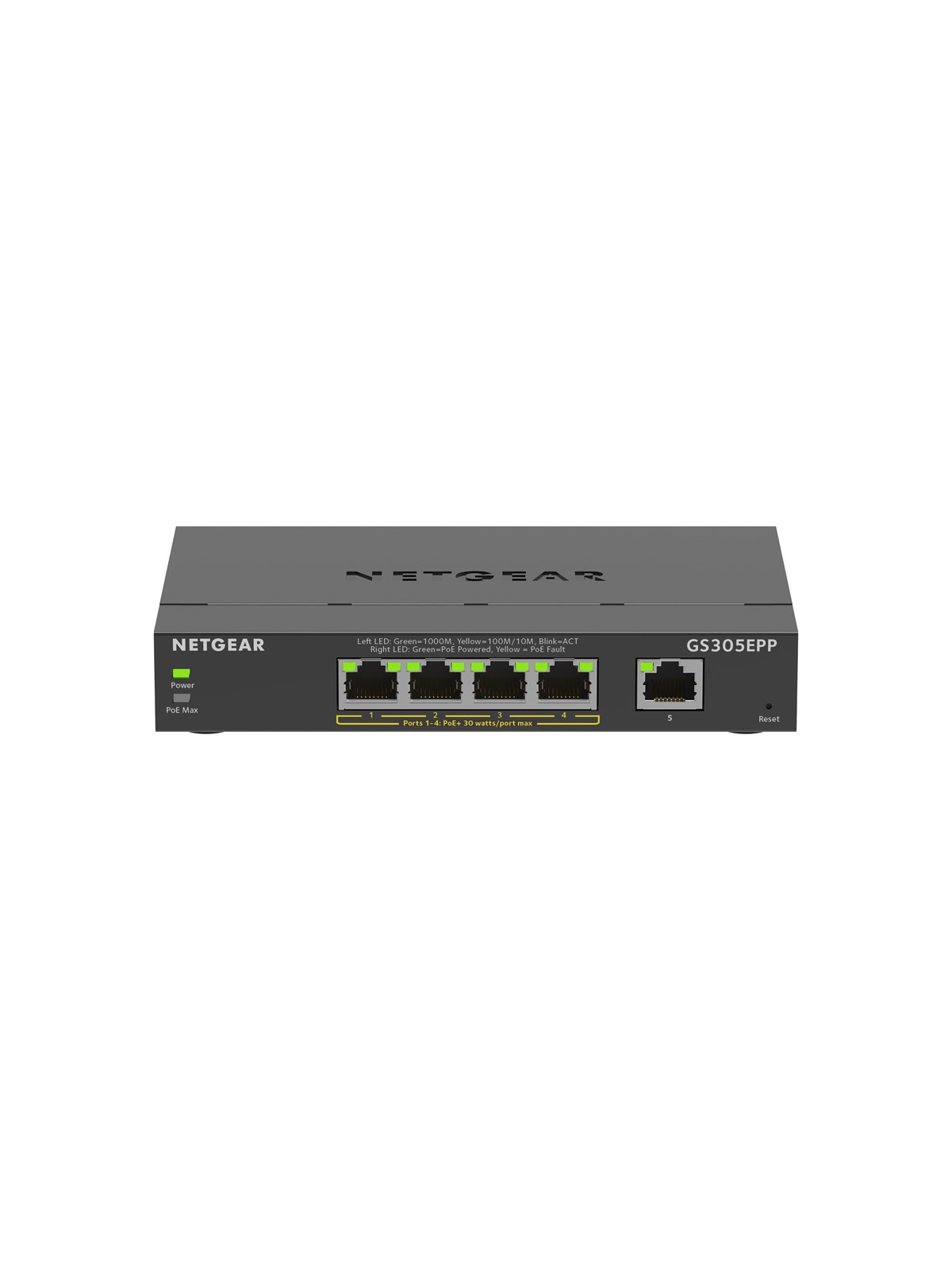 Netgear Gs305epp 5-port Gigabit Ethernet Easy Smart Essentials Poe Switch (120w) - Switches - Gs305epp-100pes