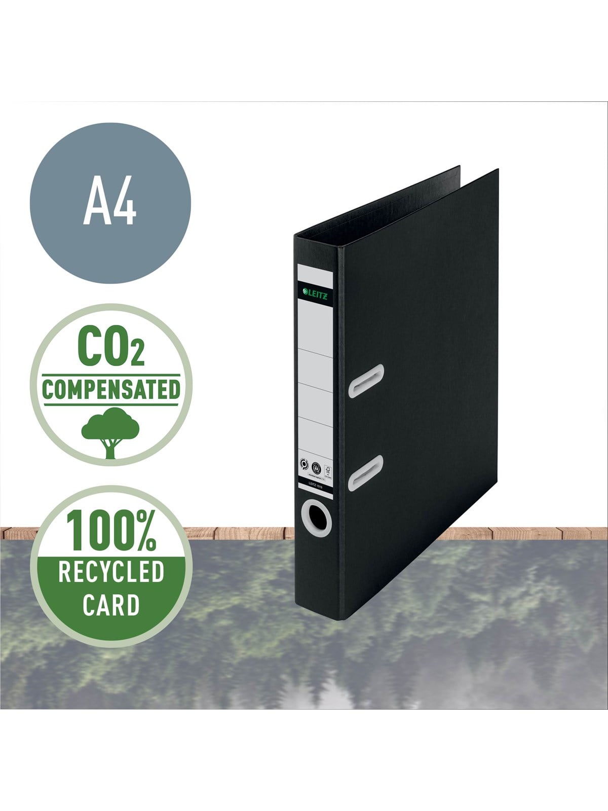 Leitz Qualitäts-ordner 180° Recycle, Schwarz - Briefordner Und Ringmappen - 10190095