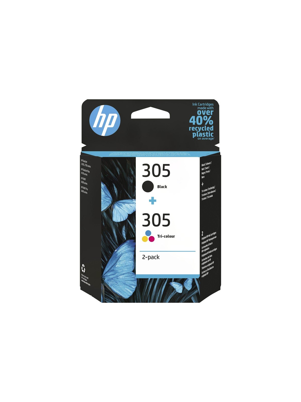 HP 305 / 6zd17ae 2-pack Tri-color + Black Ink - Druckerzubehoer Tinte Toner