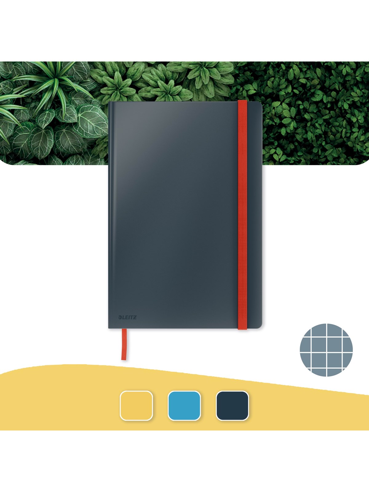 Leitz Cosy Notizbuch B5 Kariert, Hardcover Samtgrau - Bloecke Formulare Und Notizbuecher - 44820089