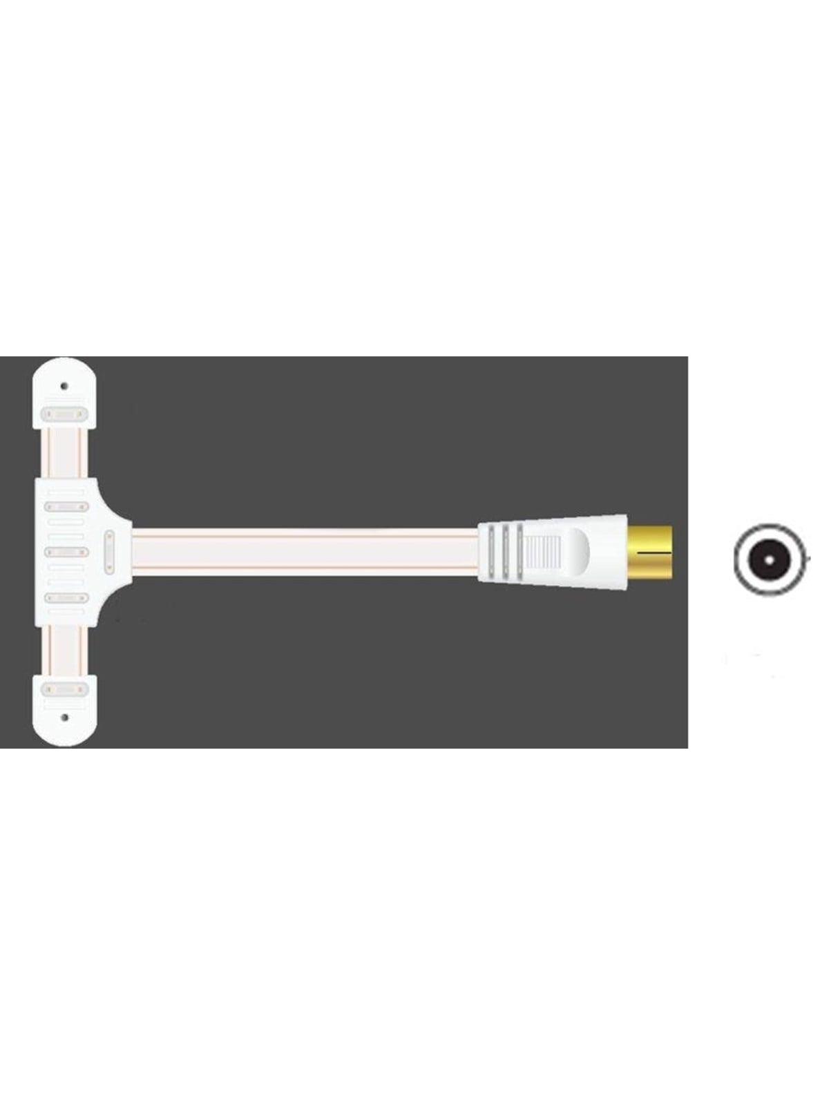Sinox FM Antenna For Radio - 1.8m - White - Antennen - Sxfm009