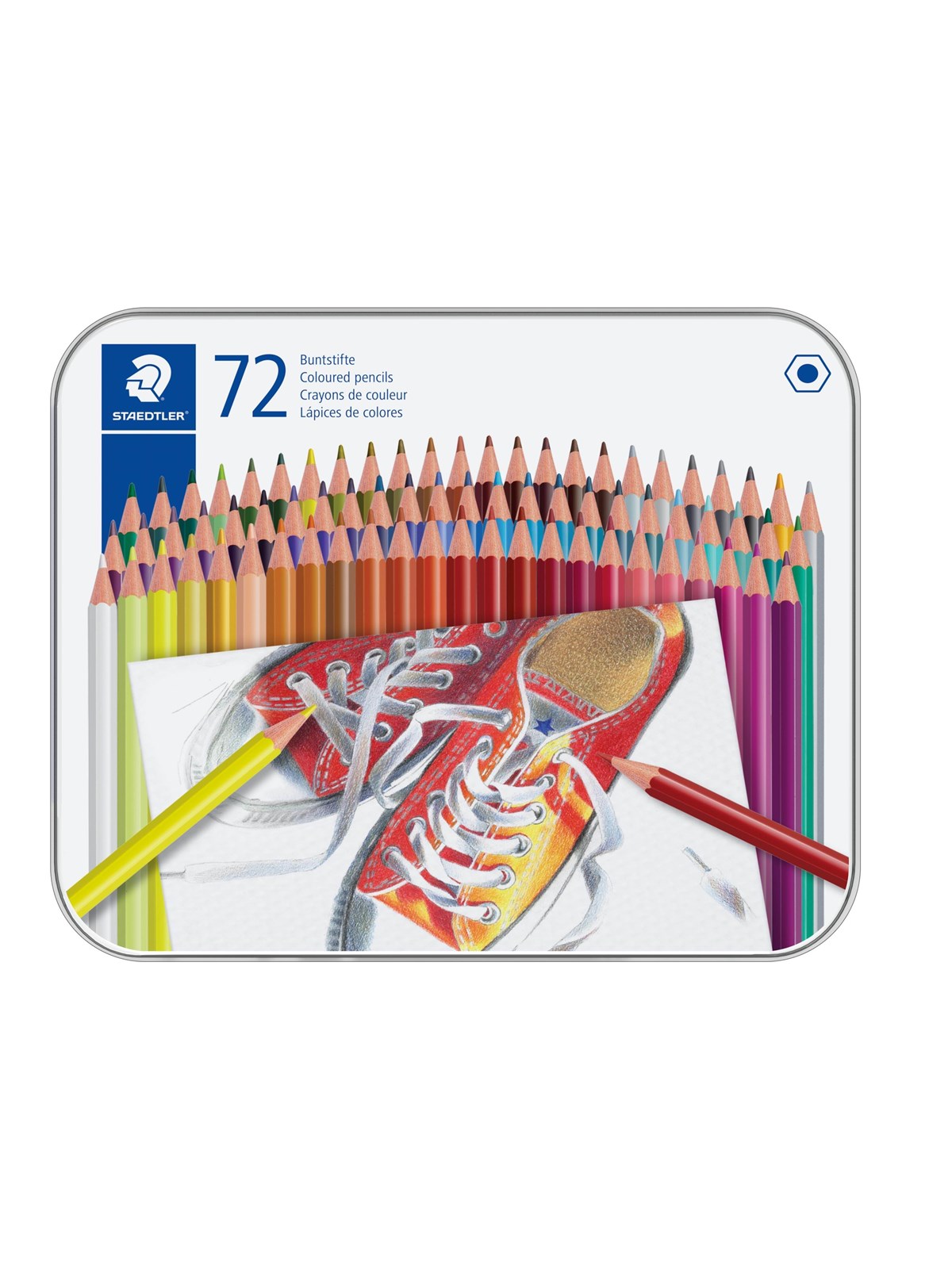 Staedtler Coloured Pencil Hexagonal 72pc - Hobby Zubehoer - 175 M72