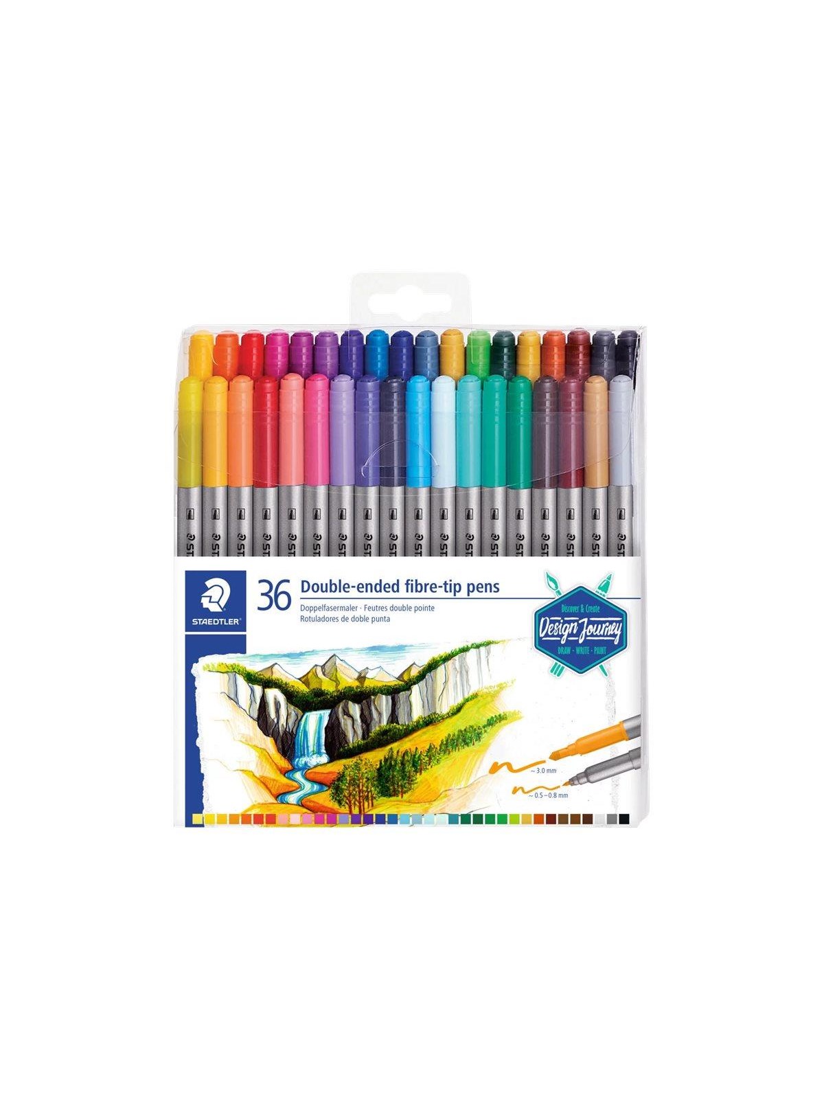 Staedtler Double-ended Fibre-tip Pens 36pcs - Hobby Zubehoer - 3200 Tb36