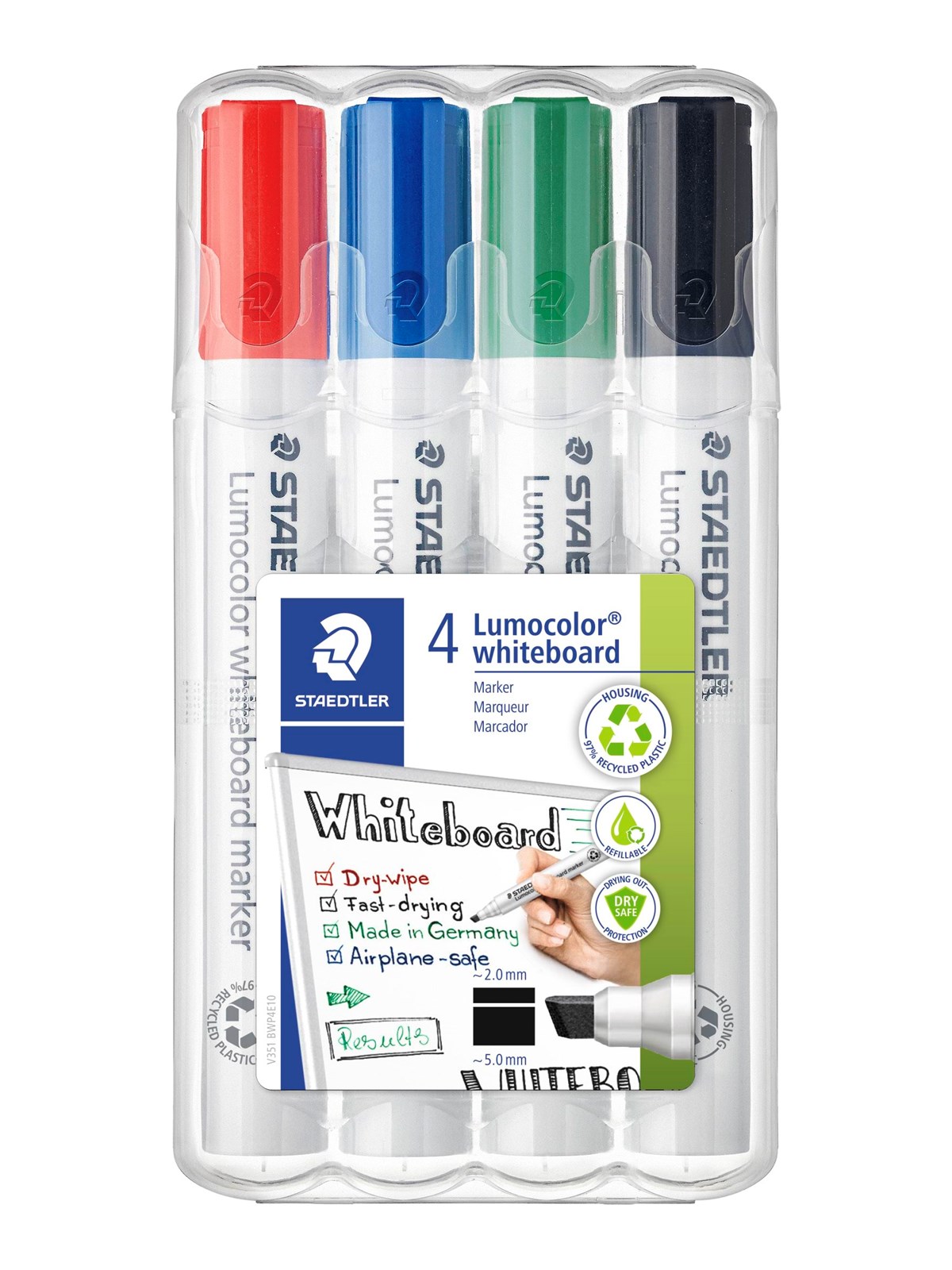 Staedtler Whiteboard Marker Lumoc. 4pcs.Box - Utensilien Zum Schreiben Und Zeichnen - 351 B Wp4 02