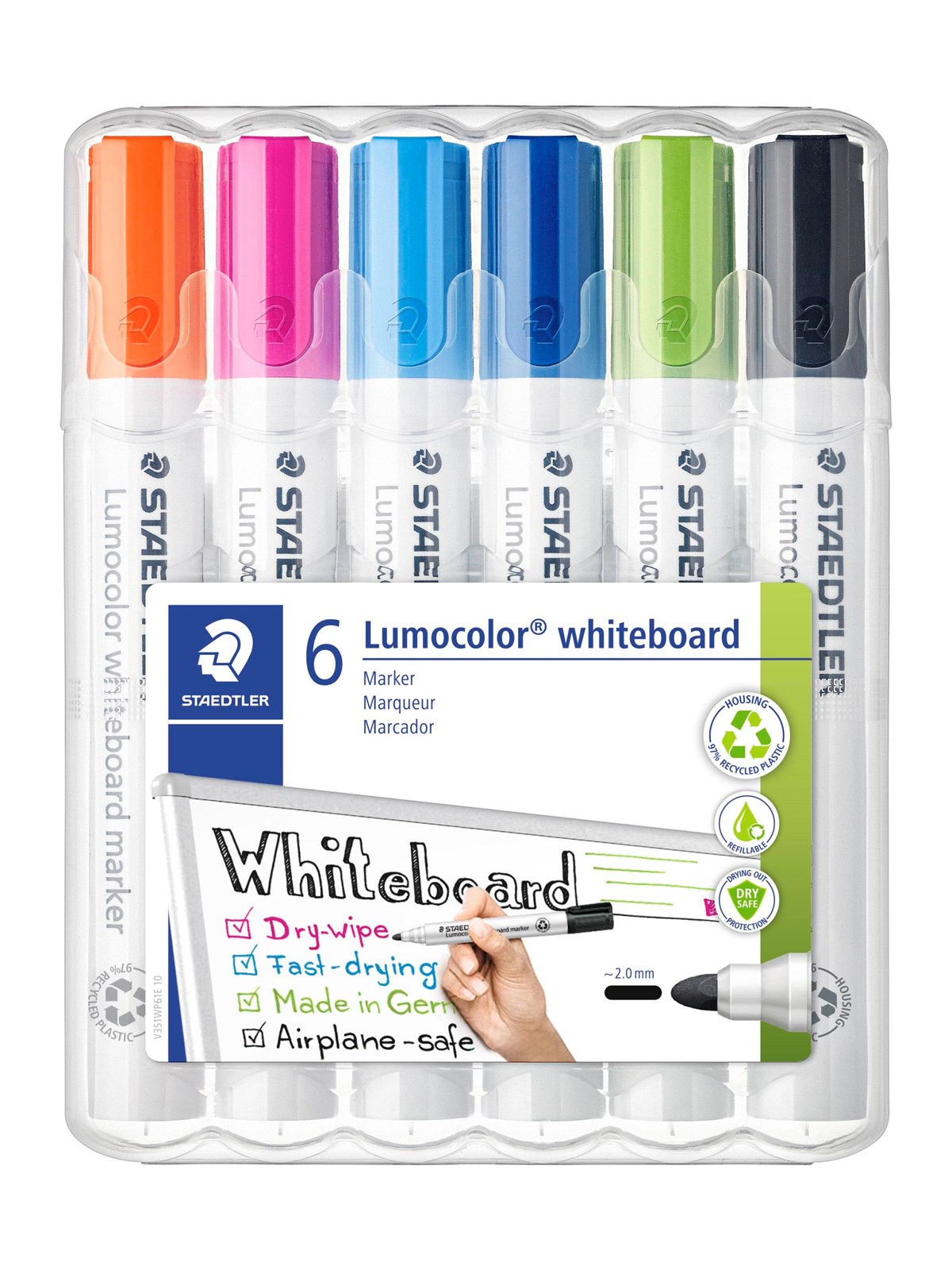 Staedtler Whiteboard Marker Lumo. 6pcs.Box - Konferenz Und Praesentation - 351 Wp6 03