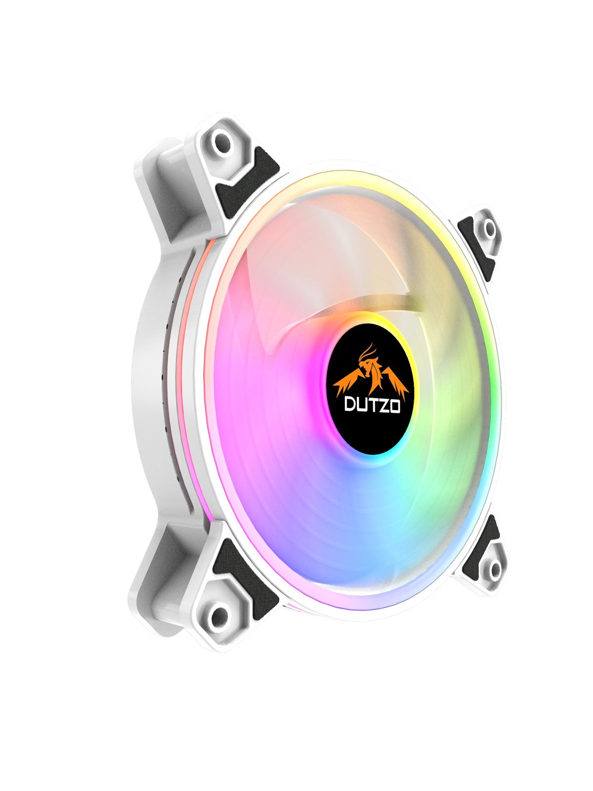 Dutzo Kura 120 White Argb Bundle Version - Only Connectable to Controller - Gehäuselüfter - 120mm - Weiß - 24 Dba - Gehaeuseluefter - Kura120-5vrgb-w-