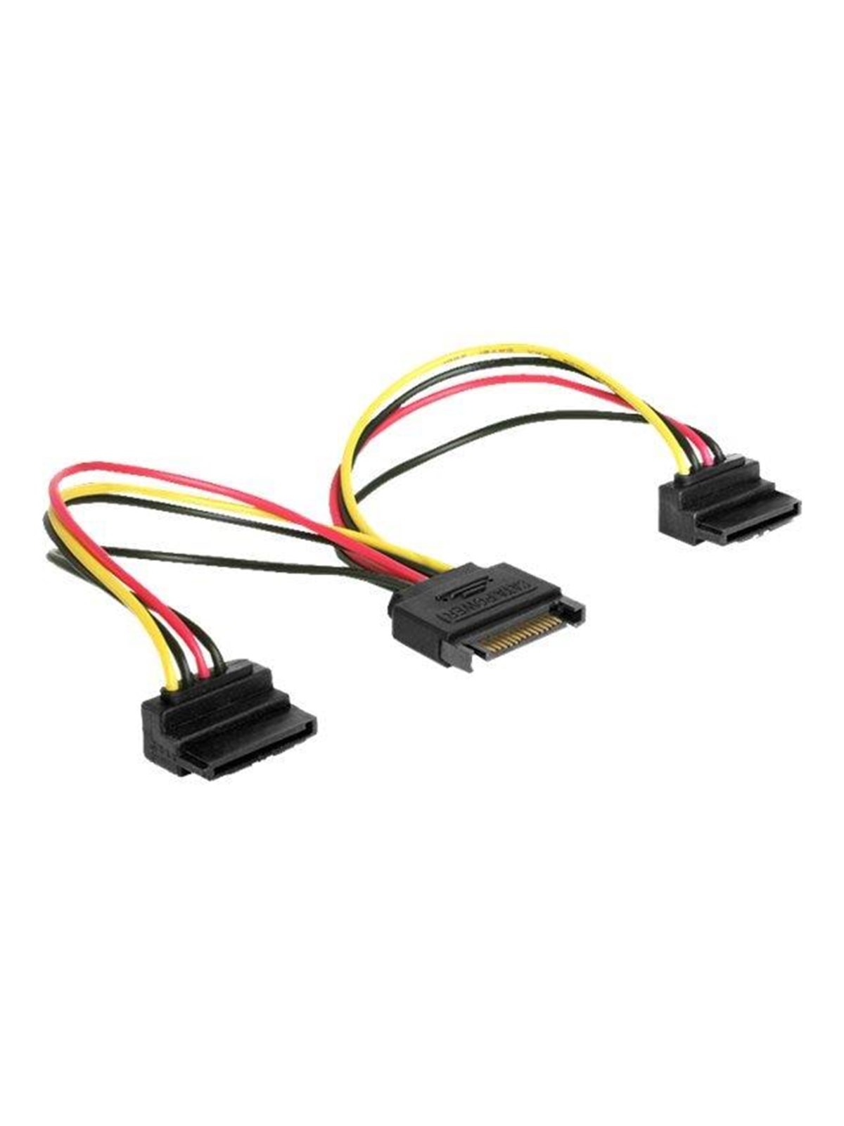 Delock Power Splitter - Sata Power to Sata Power - 15 cm - Stromkabel Intern - 60128