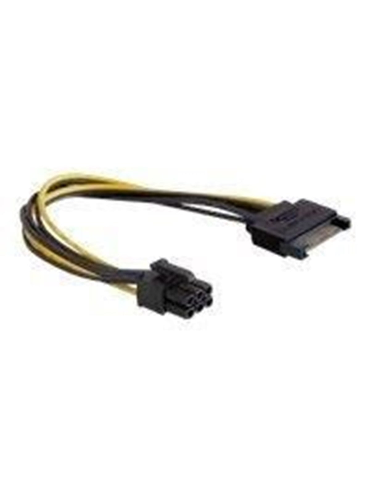 Delock Power Cable - Sata Power to 6 Pin Pcie Power - 21 cm - Stromkabel Intern - 82924