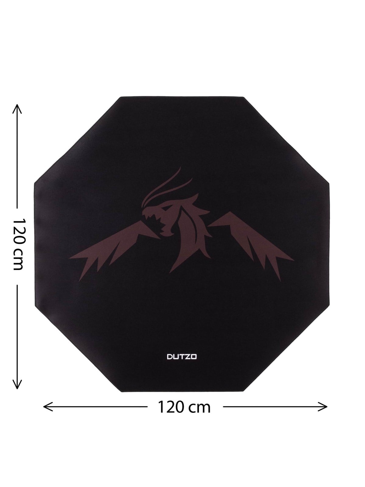 Dutzo Fushi Gaming Floor Mat - Schwarz / Braun - Gaming Stuehle - Dfloormat-120-hex-fushi