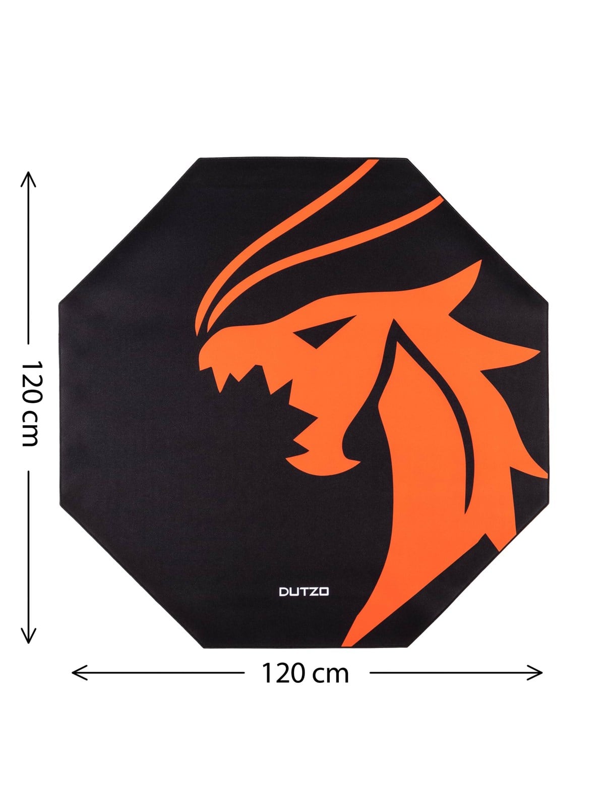 Dutzo Pyro Gaming Floor Mat - Schwarz / Orange - Gaming Stuehle - Dfloormat-120-hex-pyro