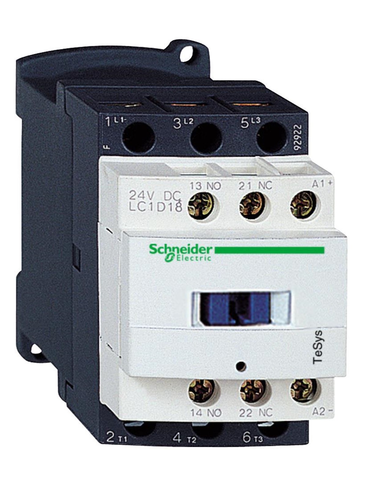 Schneider Electric Tesys d contactor lc1d18bl 3p(3 no) - ac-3 - <= 440 v 18 a - 24 v dc coil Image