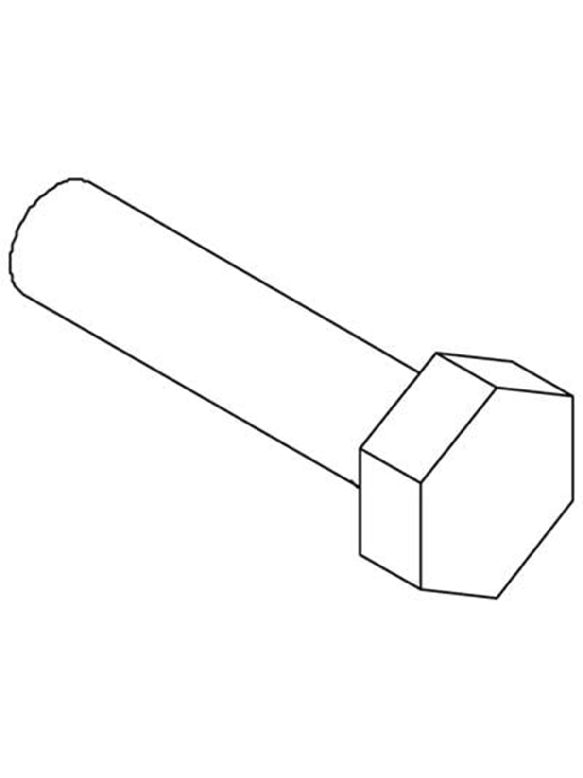 Cubic Hex cap screw fully threaded Image