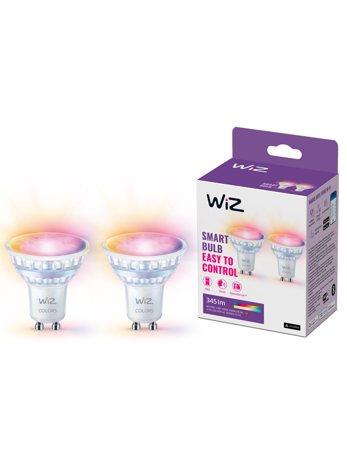 Wiz Colors Gu10 Spot - 2er-set - Smart Home - 929003772342