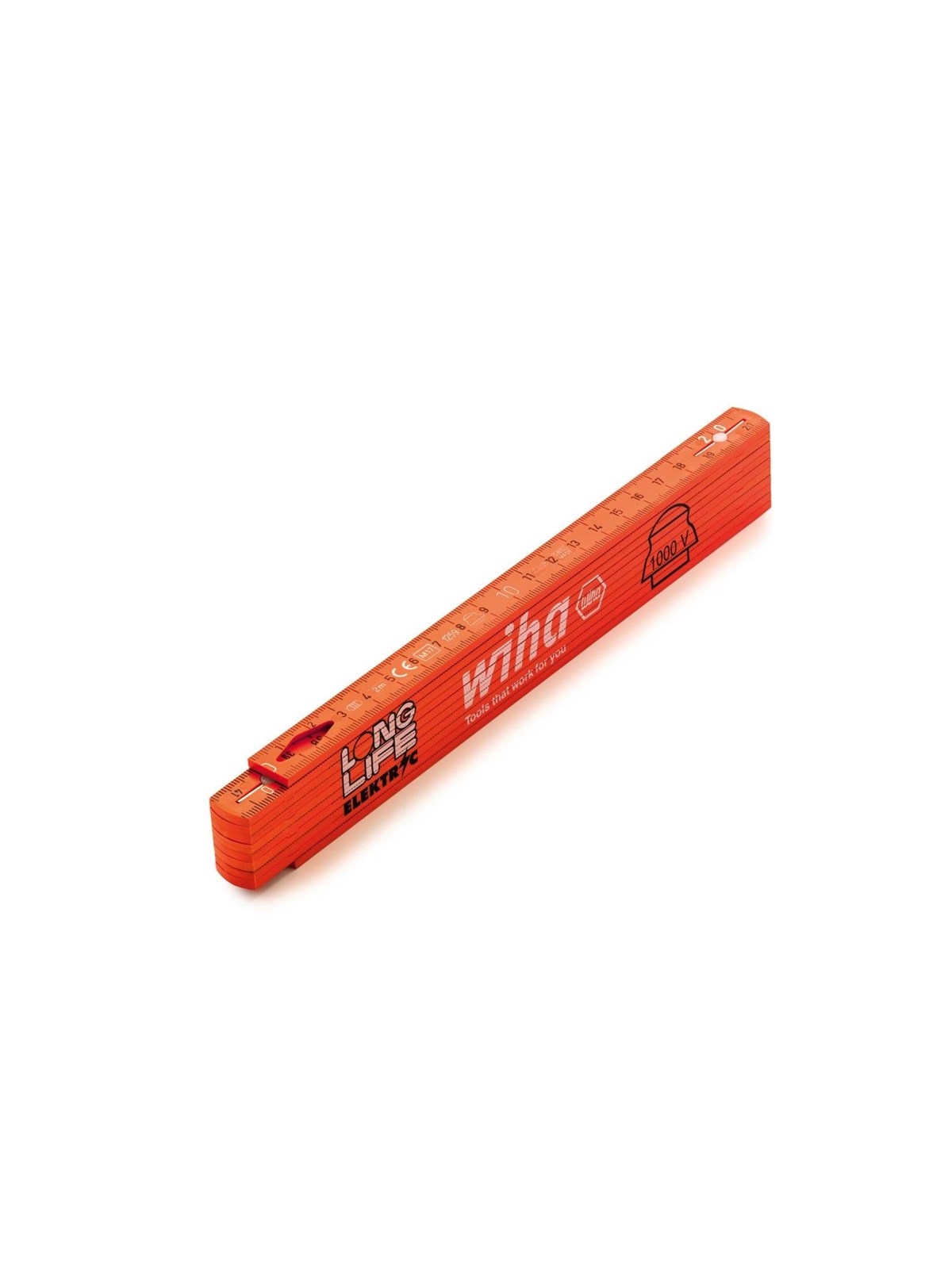 Wiha Electrician's Longlife Folding Ruler 2m - Haus Garten - 42068