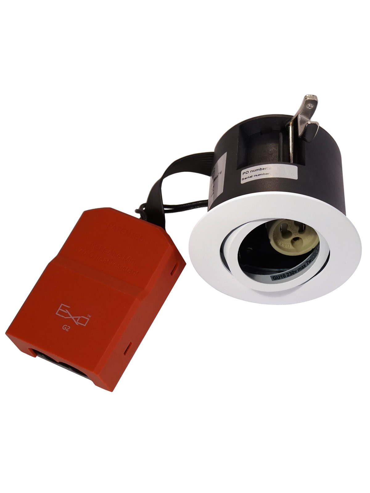 Daxtor Exo 66 Downlight Round Sandy Matt-white - Lampen - 015011