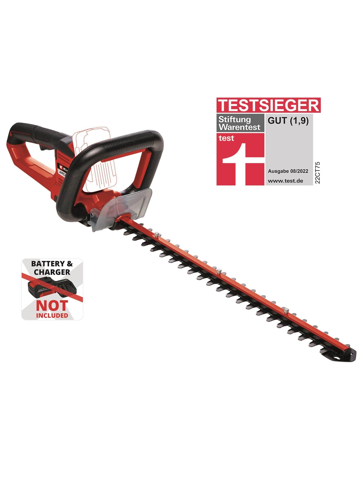 Einhell Cordless Hedge Trimmer Arcurra 18/55 - Heckenschere - 3410920