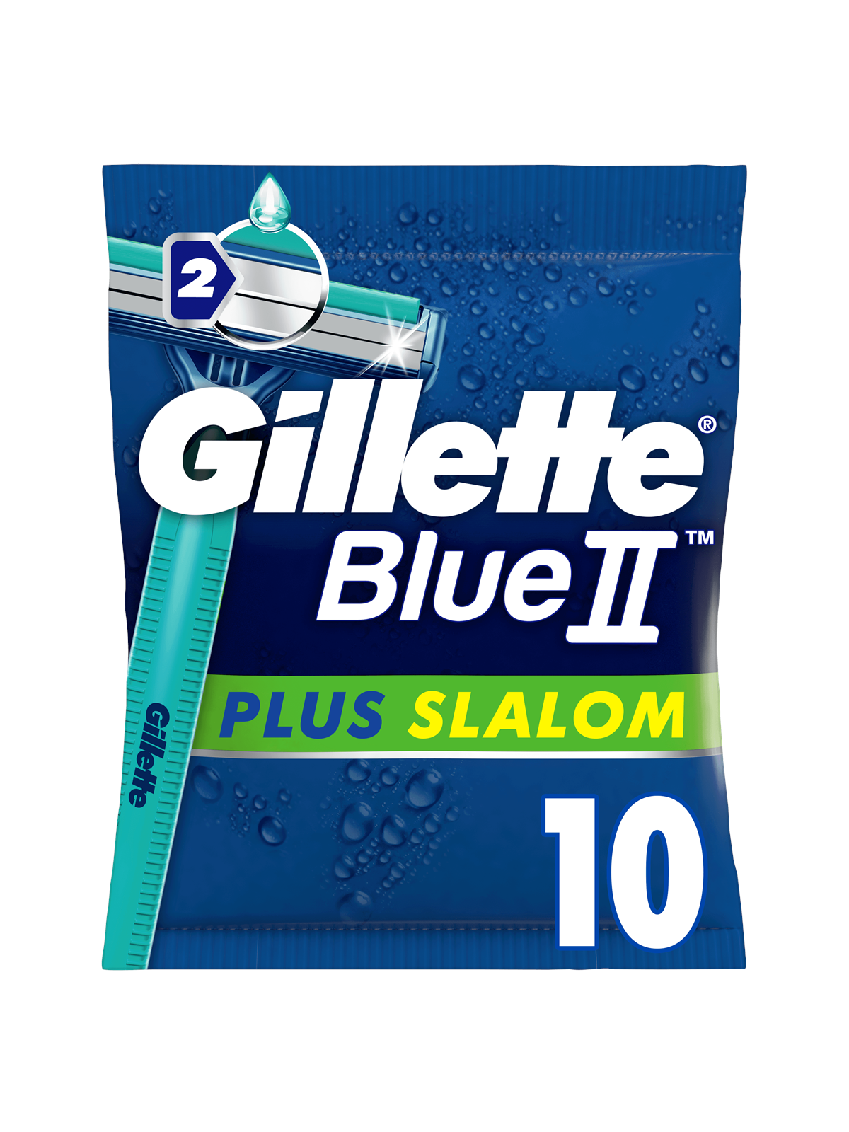 Gillette Blue II Plus Slalom10 Pcs - Rasierausstattung - 7702018466689