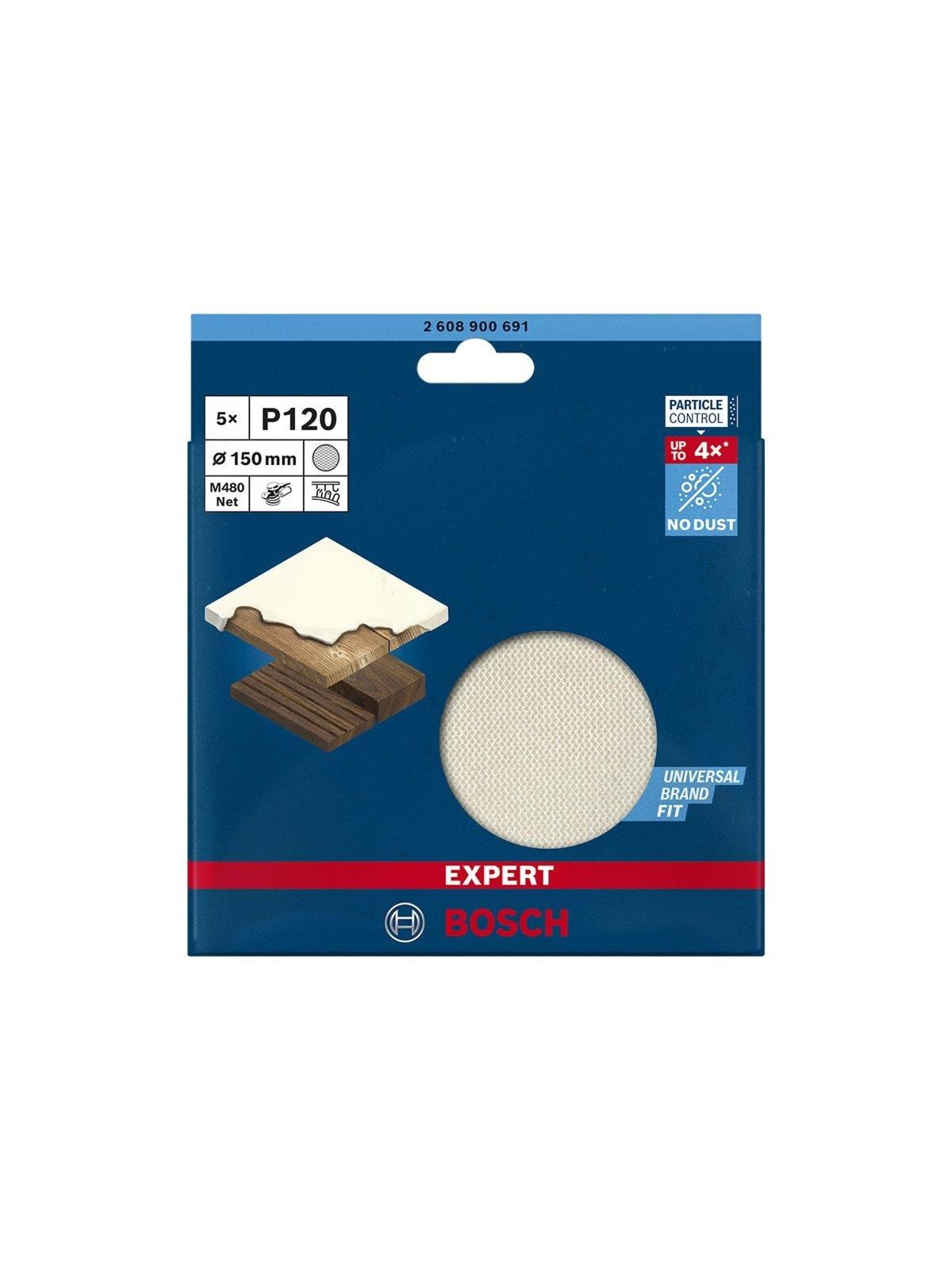 Bosch Slibeblad Exc 150mm Net K120 5 Stk - Schleifmaschine - 2608900691