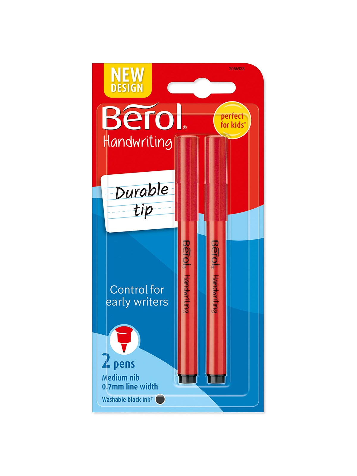 Berol Schreibstifte, 0,7mm, Runde Form, Bunte Schaftfarben, 2er Pack, Schwarz - Utensilien Zum Schreiben Und Zeichnen - 2056933