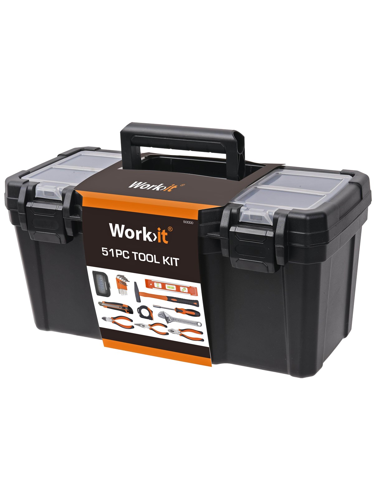 Work>it Tool Set With Tool Case 51 Items - Werkzeugkisten Aufbewahrungssysteme - 58940