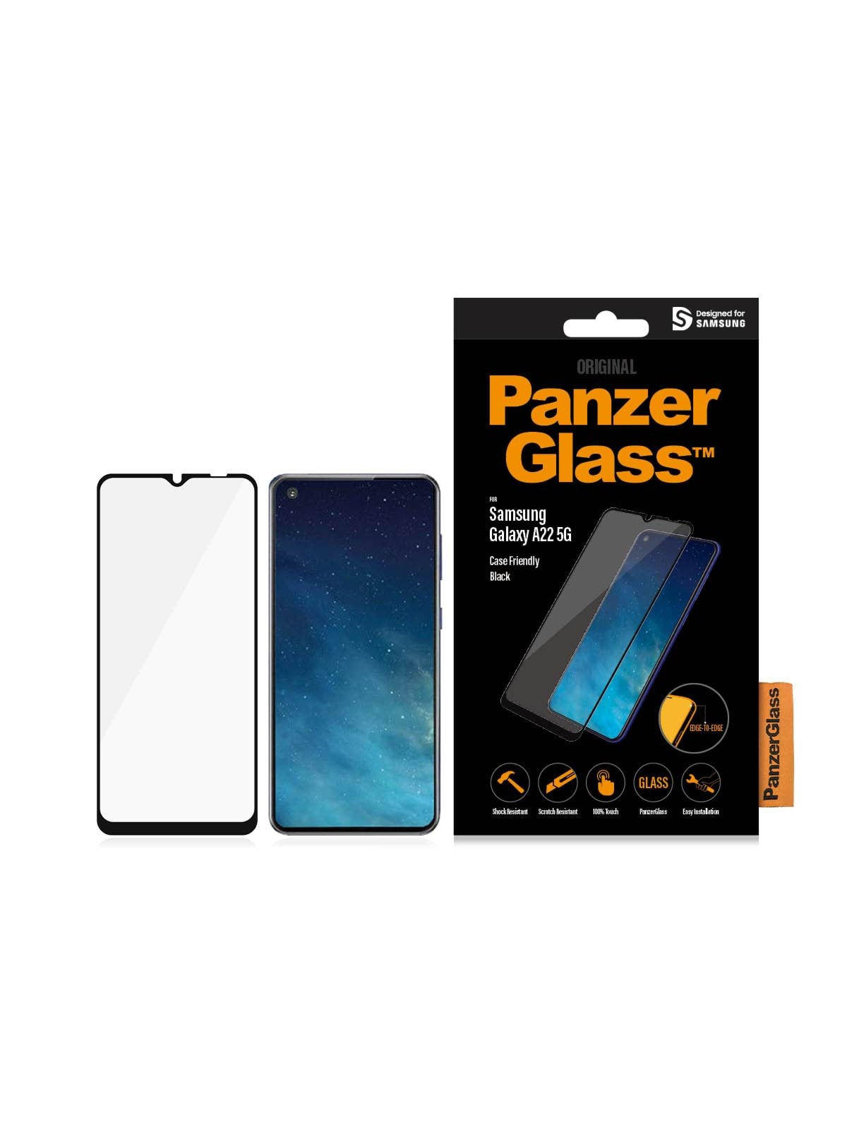 Panzerglass Screen Protector Samsung Galaxy A22 5G - Handys Schutzfolie - Panzer7274