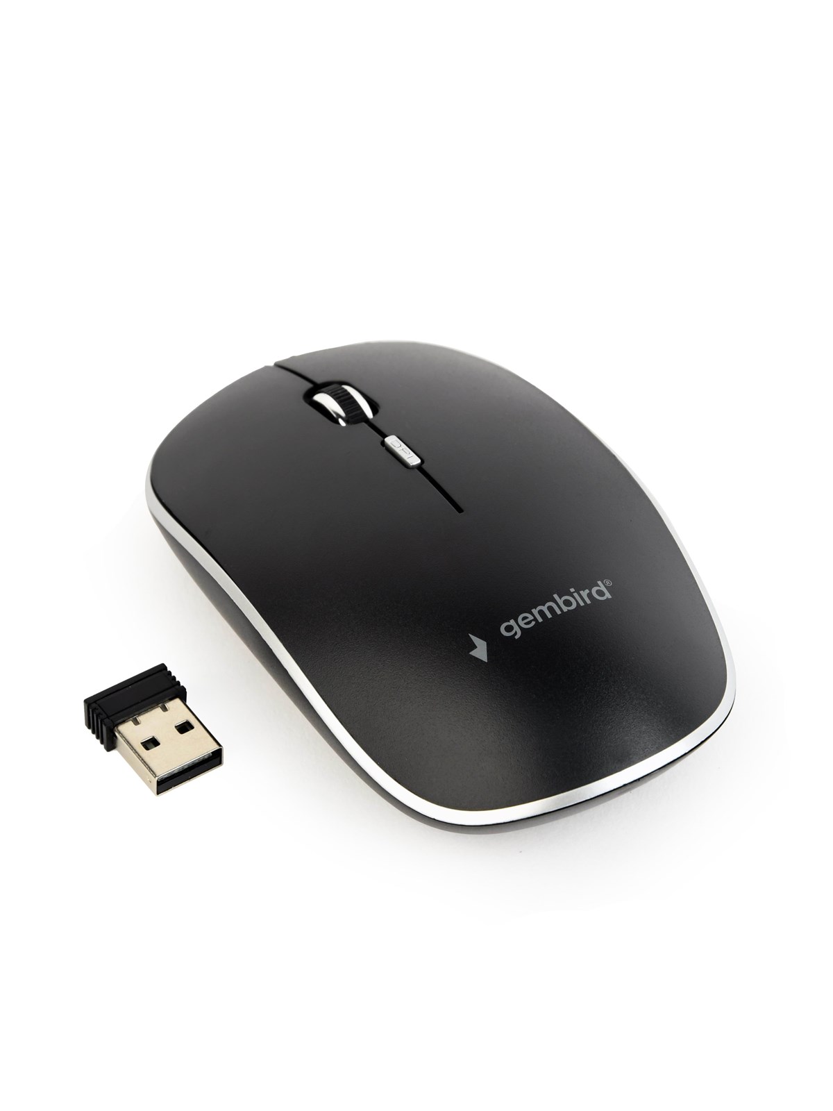 Gembird Silent Wireless Optical Mouse - Usb-a Receivcer - Maus (Schwarz) - Musw-4bs-01
