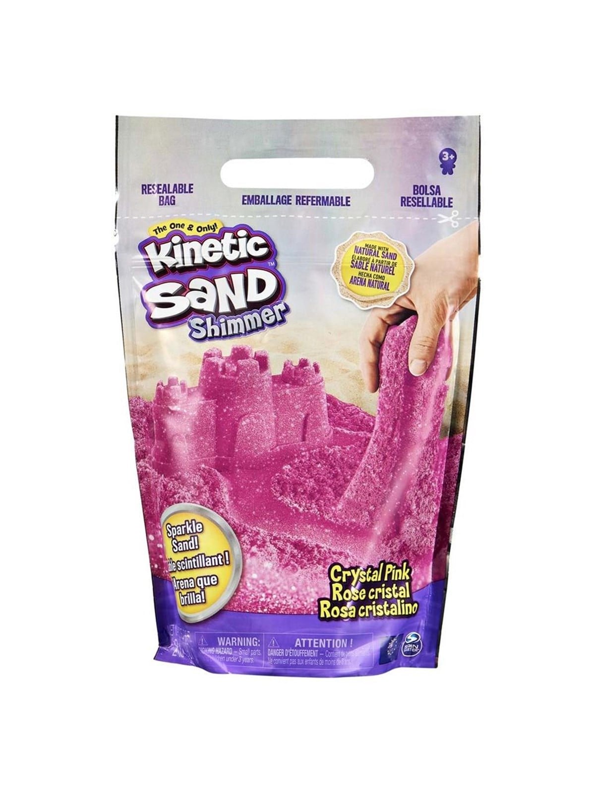 Kinetic Sand Glitter Sand Pink - Kreativ Spiele - 6060800