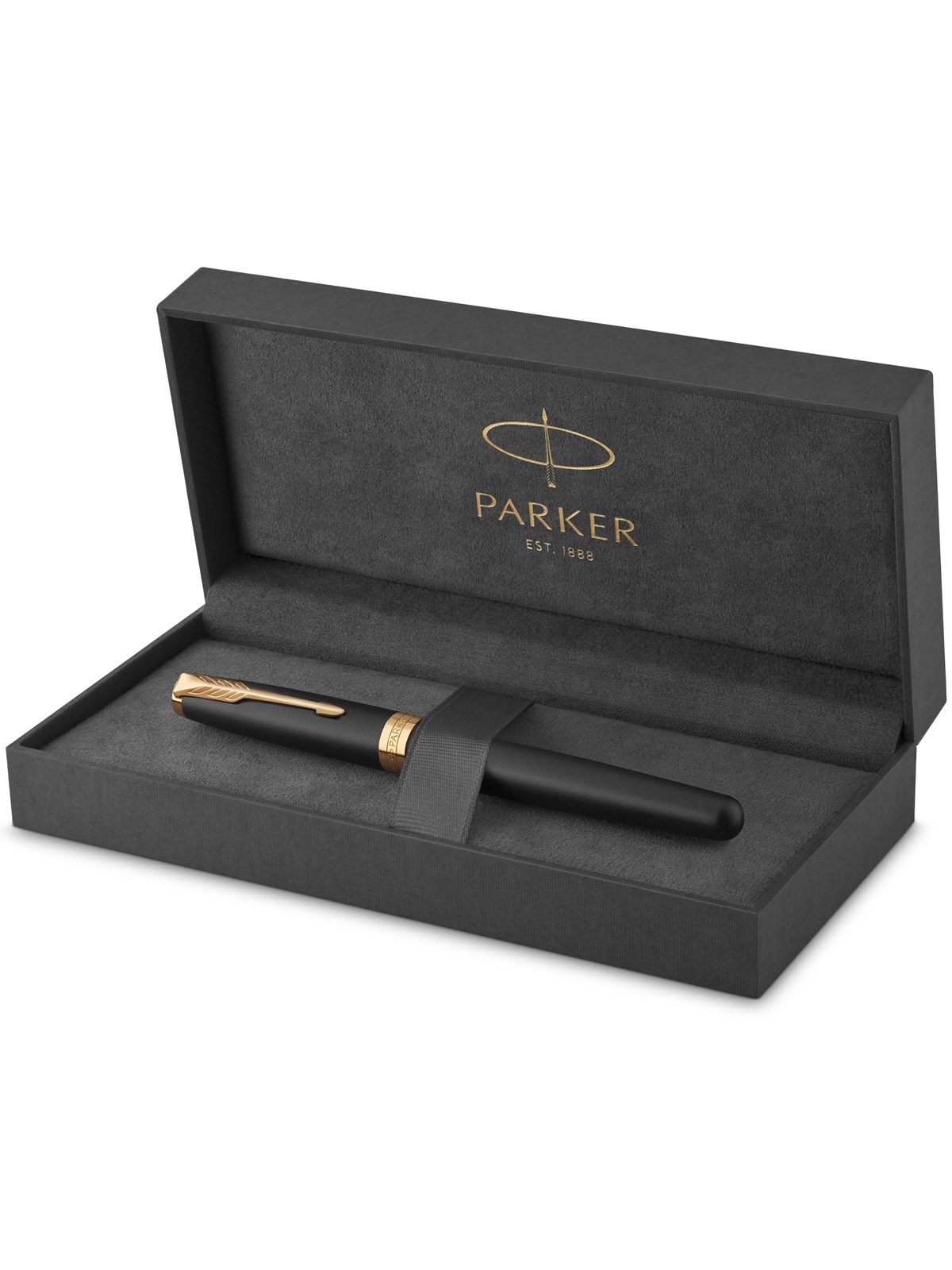 Parker Sonnet Füller | Matt-schwarze Lackierung Mit Goldzierteilen | Füllfederhalter Mit Feiner Feder | Geschenkbox - Utensilien Zum Schreiben Und 