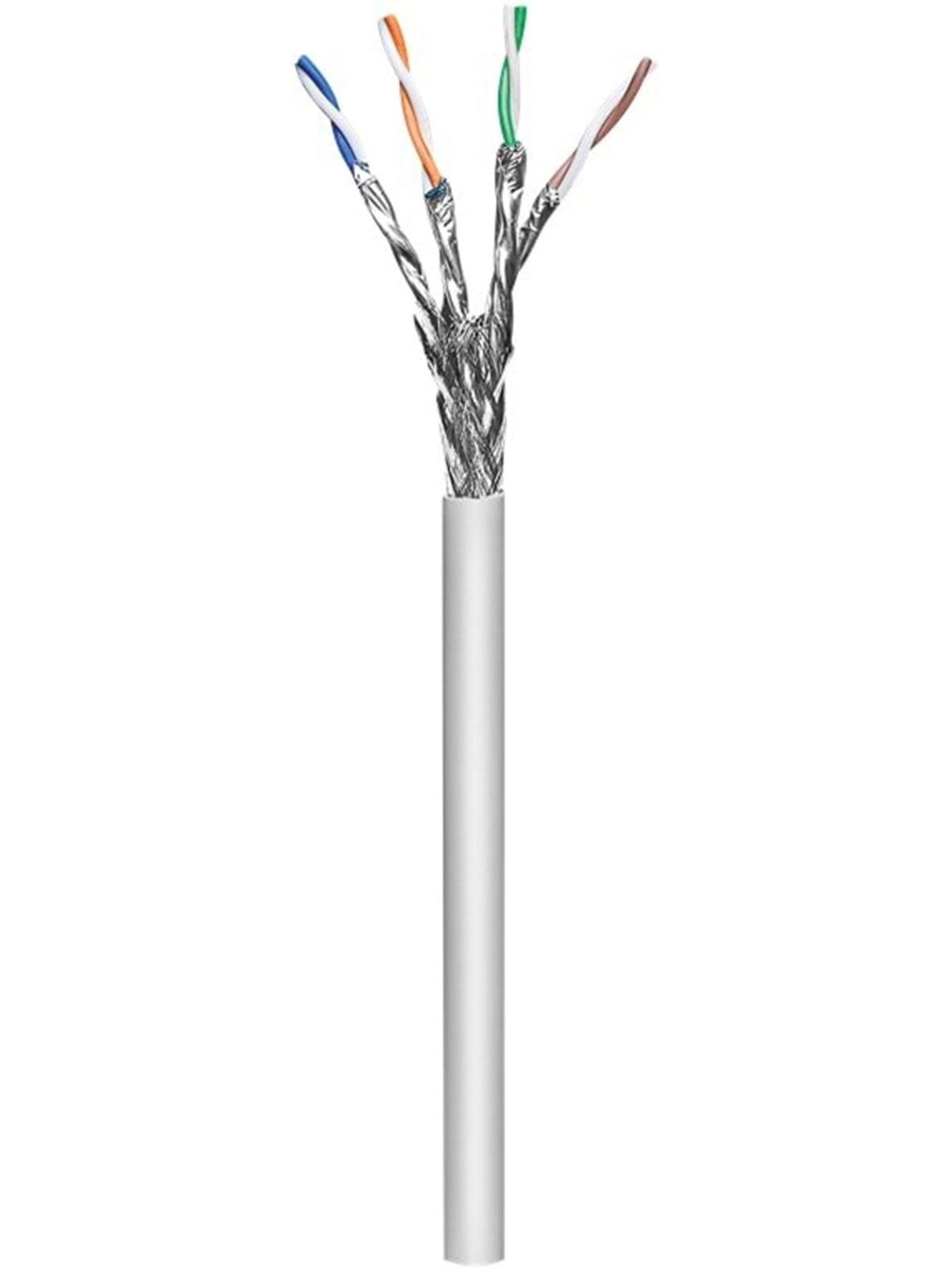 Pro Cat 6a Network Cable S/ftp (Pimf) Grey 100 m - Grau - 100 Meter - Netzwerk Kabel - 4040849960949
