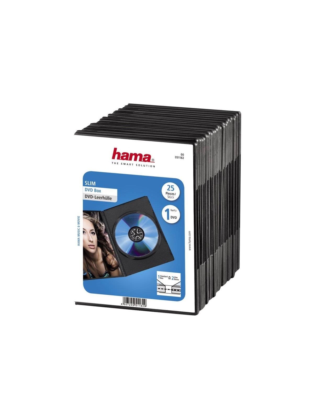 Hama Dvd Slim Box - Speicherzubehoer - 51182