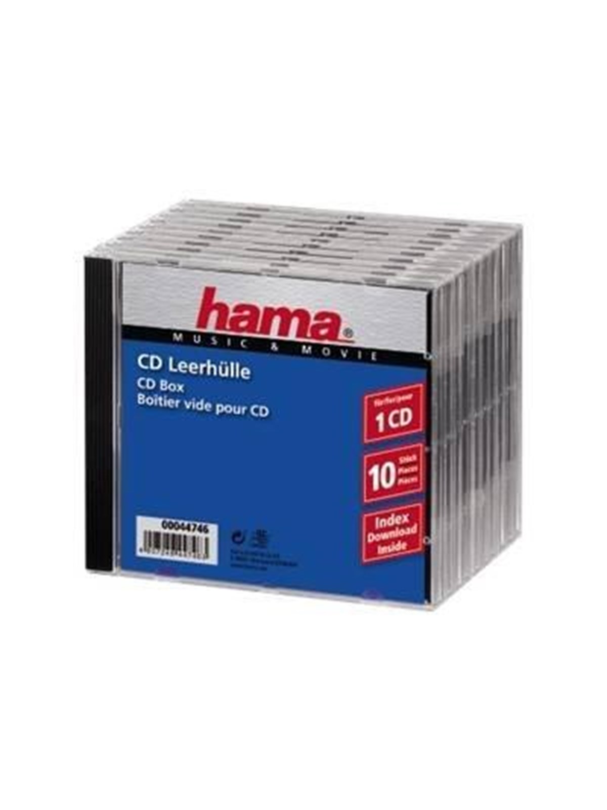 Hama Storage CD Jewel Case - Speicherzubehoer - 44746