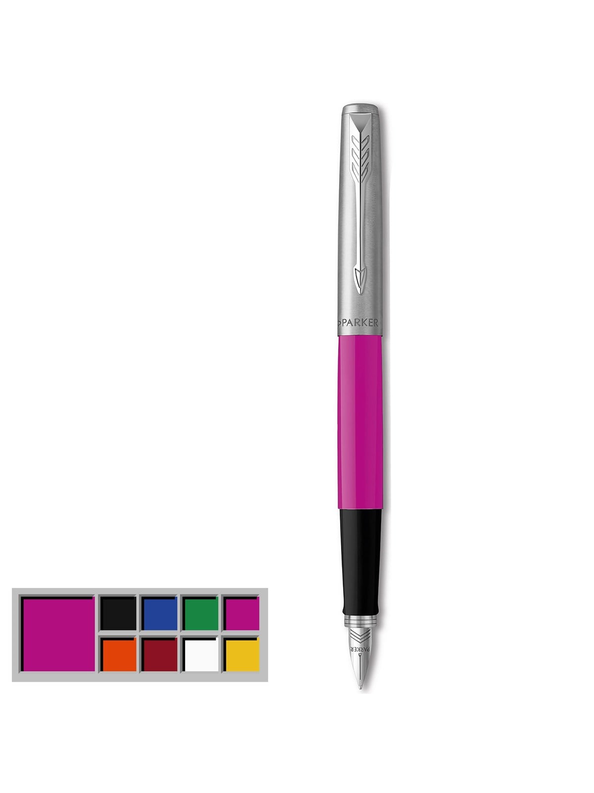 Parker Jotter Originals Füller | Klassisches Magenta | Füller Mittlere Spitze | Blaue Tinte - Utensilien Zum Schreiben Und Zeichnen - 2096860