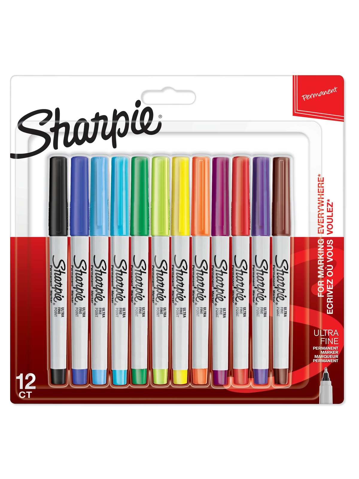 Sharpie Permanent Marker | Marker Stifte Mit Ultra-feiner Spitze | Gemischte Farben | 12stück Market Set - Utensilien Zum Schreiben Und Zeichnen - 