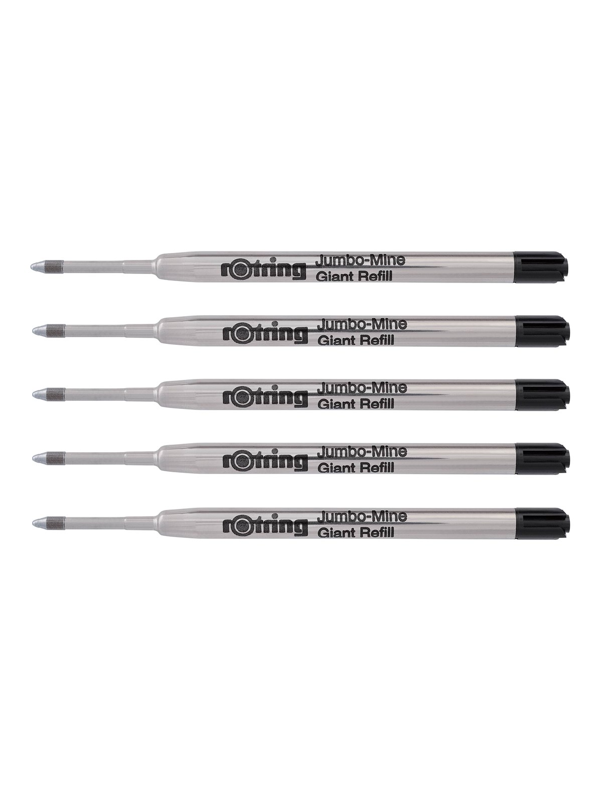 Rotring Rotring Kugelschreibermine | Mittlere Schreibspitze | Schwarze Tinte | 5 Ersatzmine Für Kugelschreiber - Utensilien Zum Schreiben Und Zeichnen